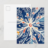 Winter Wonderland, Snowflake, Vakantie volkskunst Feestdagenkaart (Voorkant / Achterkant)