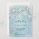 Winter Wonderland Snowflake Vrijgezellenfeest Kaart (Voorkant)