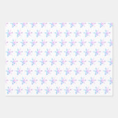 Winter Wonderland Snowflakes Girl Snow Birthday Inpakpapier Vel (Voorkant 3)