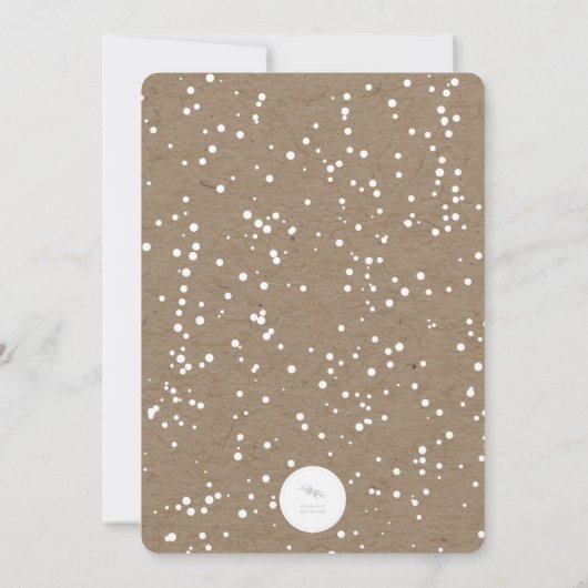 Winter Wonderland Snowflakes Holiday Party Invite Kaart (Achterkant)