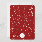 Winter Wonderland Snowflakes Holiday Party Invite Kaart (Achterkant)