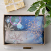 Winter Wonderland Snowflakes Lights and Bubbles Tissuepapier (Geschenk)