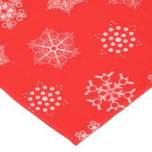 Winter Wonderland Snowflakes Patroon Korte Tafelloper (Hoek)