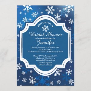 Winter Wonderland Snowflakes Vrijgezellenfeest Kaart