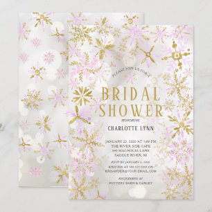 Winter Wonderland Snowflakes Vrijgezellenfeest Kaart