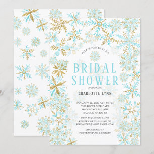Winter Wonderland Snowflakes Vrijgezellenfeest Kaart
