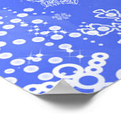 Winter Wonderland, Snowflakes, Weddenschap Welkom Poster (Hoek)