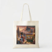 Winter Wonderland Snowman's Hot Chocolate Winkelwa Tote Bag (Voorkant)