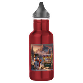 Winter Wonderland Snowman's Hot Chocolate Winkelwa Waterfles