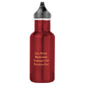 Winter Wonderland Snowman's Hot Chocolate Winkelwa Waterfles (Rechts)