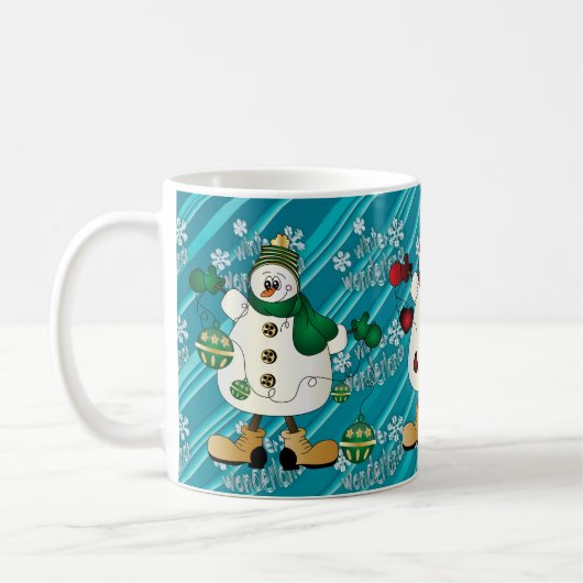 Winter Wonderland Snowmen | Christmas Koffiemok (Links)