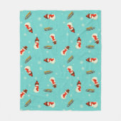 Winter Wonderland Snowmen Fleece Deken (Voorkant)