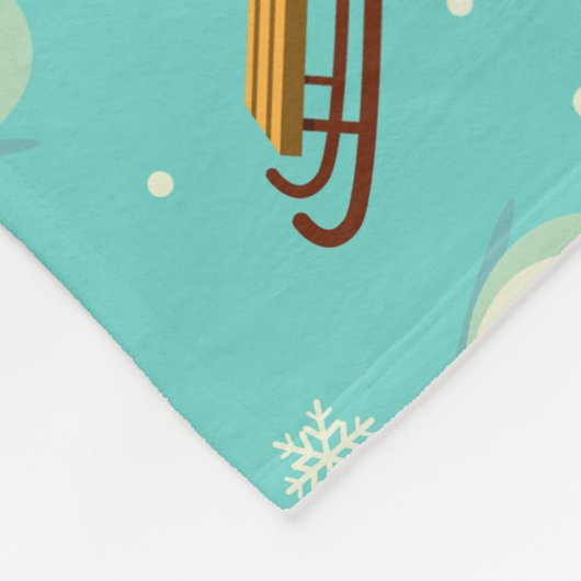 Winter Wonderland Snowmen Fleece Deken (Hoek)