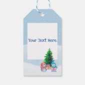 Winter Wonderland Snowmen Gift Label Cadeaulabel (Achterkant)