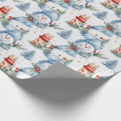 Winter Wonderland Snowmen inpakpapier (Hoek)