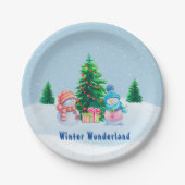 Winter Wonderland Snowmen Paper Bord (Voorkant)