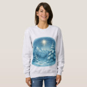 Winter Wonderland Snowy Forest Sweatshirt | Cozy C (Voorkant volledig)