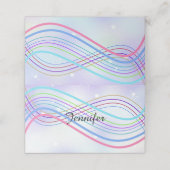 Winter Wonderland Snowy Name Place Holder Plaatskaartje (Buitenkant ongevouwen)