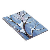 Winter Wonderland Snowy Tree Branches Painted Notitieboek (Rechterzijde)