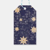 Winter Wonderland Snowy Vakantie Quinceanera Favor Cadeaulabel (Achterkant)