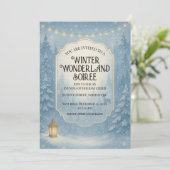 Winter Wonderland Soiree Kaart (Staand voorkant)