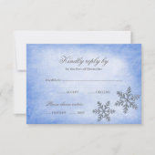 Winter Wonderland Sparkle Sneeuwvlokken Blauw RSVP (Voorkant)