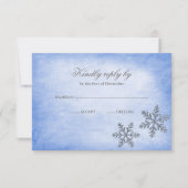 Winter Wonderland Sparkle Sneeuwvlokken Blauw RSVP (Voorkant)