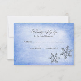 Winter Wonderland Sparkle Sneeuwvlokken Blauw RSVP