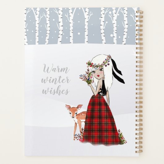 Winter Wonderland spiraalplanner Planner (Achterkant)
