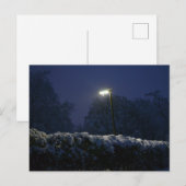 Winter wonderland straat briefkaart (Voorkant / Achterkant)