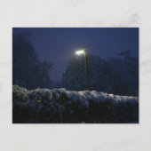 Winter wonderland straat briefkaart (Voorkant)