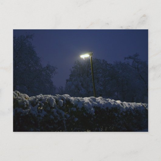 Winter wonderland straat briefkaart (Voorkant)