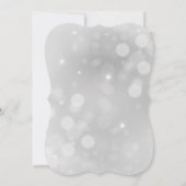 Winter Wonderland String Lights Bruiloft Kaart (Achterkant)