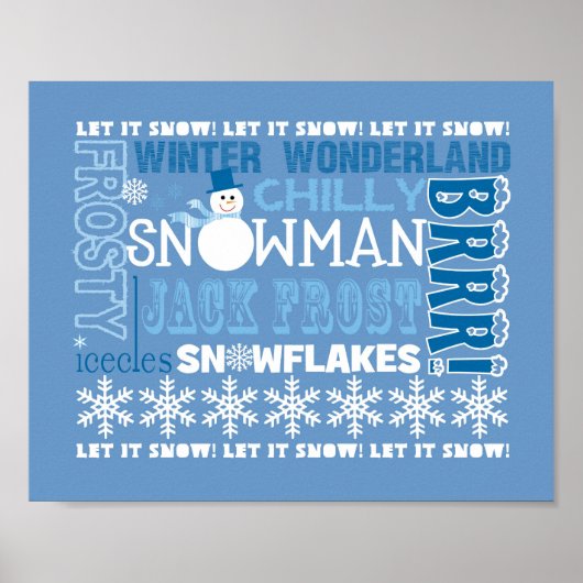 Winter Wonderland Subway Art Poster (Voorkant)