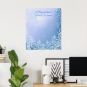 Winter Wonderland Sweet Sixteen bord Poster (Thuiskantoor)