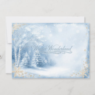 Winter Wonderland Sweet Sixteen Uitnodiging