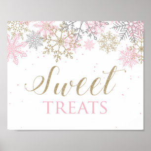 Winter wonderland Sweet TreSign Poster