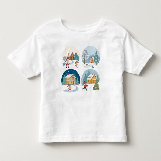 Winter Wonderland T shirt. Kinder Shirts (Voorkant)