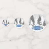 Winter Wonderland Table Confetti - Blue (Voorkanten)