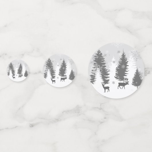 Winter Wonderland Table Confetti - Blue (Achterkanten)