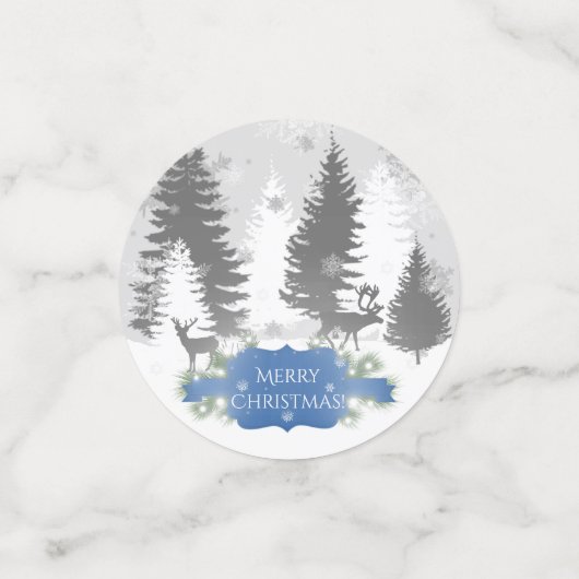 Winter Wonderland Table Confetti - Blue (Kleine voorkant)