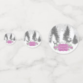 Winter Wonderland Table Confetti - Magenta (Voorkanten)