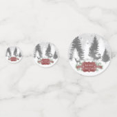 Winter Wonderland Table Confetti - Red (Voorkanten)
