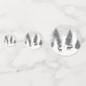 Winter Wonderland Table Confetti - Red (Achterkanten)