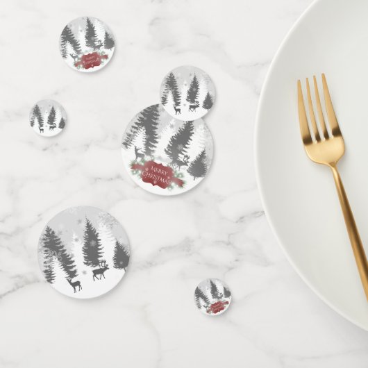 Winter Wonderland Table Confetti - Red (Groep)