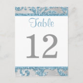 Winter Wonderland Table Number Card 2 Briefkaart (Voorkant)
