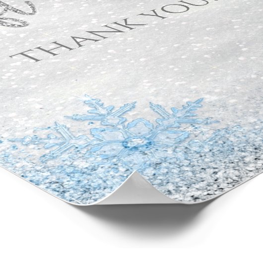 Winter Wonderland — Tafel Poster (Hoek)