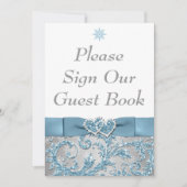 Winter Wonderland Tafelkaart voor Verliefden Kaart (Voorkant)