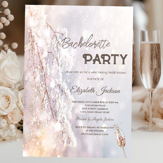 Winter Wonderland Takken Bachelorette  Kaart
