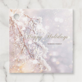 Winter Wonderland takken Bedankjes Labels